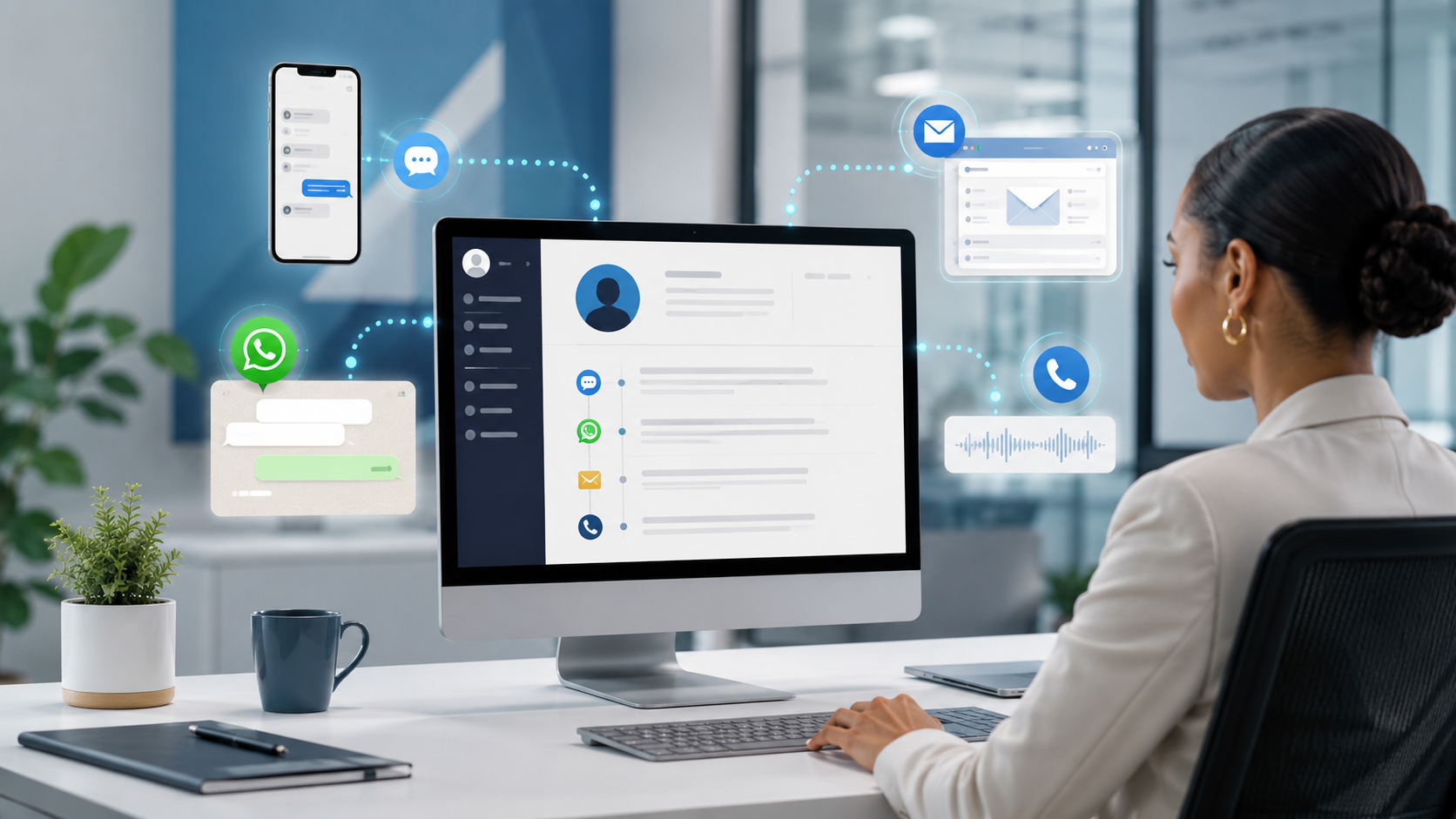 Comparison of collections communication channels on a single debtor record